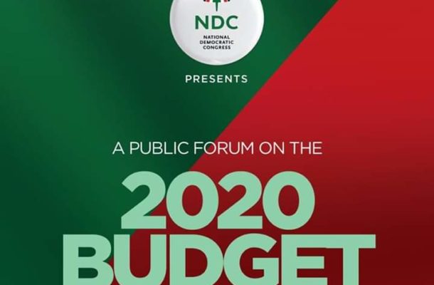 NDC to expose flaws, Distortions in 2020 Budget on Wednesday