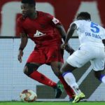 Asamoah Gyan injured in the Indian Super League