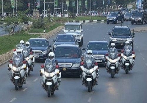 VIDEO: Akufo-Addo travels with about 50 vehicles to the Volta Region