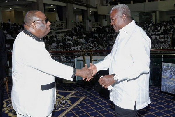 Your comeback will be greater than your setback – Duncan Williams to Mahama, Congregation