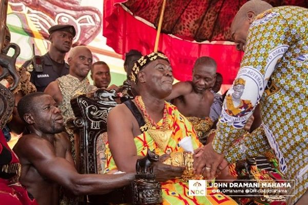 I’m a beneficiary of your wise counsel – Mahama to Dormaahene