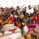 PHOTOS: Black Stars defender Jonathan Mensah makes donation to kids of Street Academy