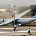 Military aircraft overruns tarmac at Accra Air Force Base