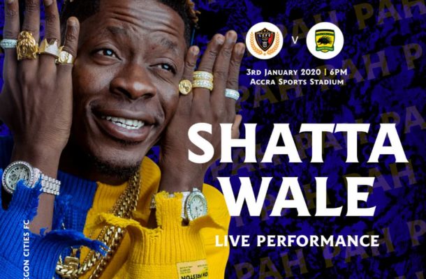 Shatta Wale to perform at Accra Sports Stadium during Legon Cities vs Kotoko league match