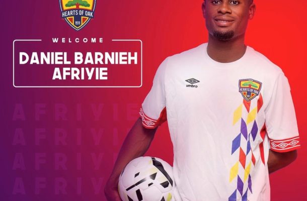Hearts confirm the signing of striker Daniel Barnieh Afriyie