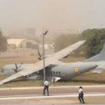 Ghana Armed Forces aircraft crashes at landing base in Accra