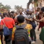 VIDEO: Warning shots fired as Menzgolders picket at NAM1's residence