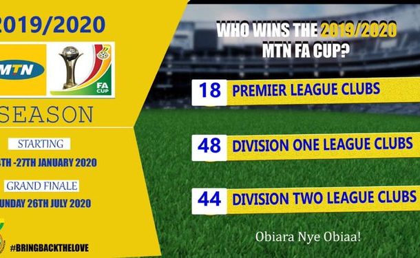Fixtures for 2019/20 MTN FA Cup round of 64