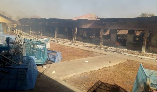 PHOTOS: Fire guts Buipe SHS girls' dormitory