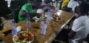 PHOTOS: Elmina Sharks players enjoy dinner with Dr. Nduom