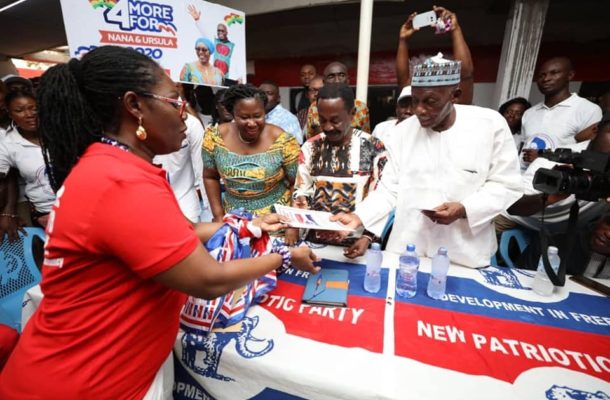 NPP PRIMARIES: Ursula shakes Ablekuma West as she submits forms to contest