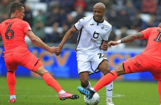 Andre Ayew scores 13th goal of the season in Swansea City win
