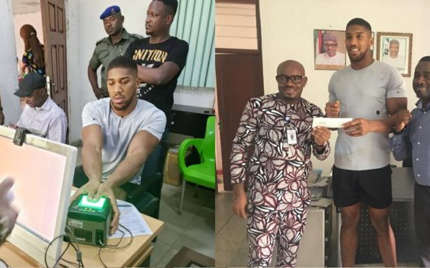 Nigerians lambast NIMC for issuing National ID Card to boxer Anthony Joshua same day