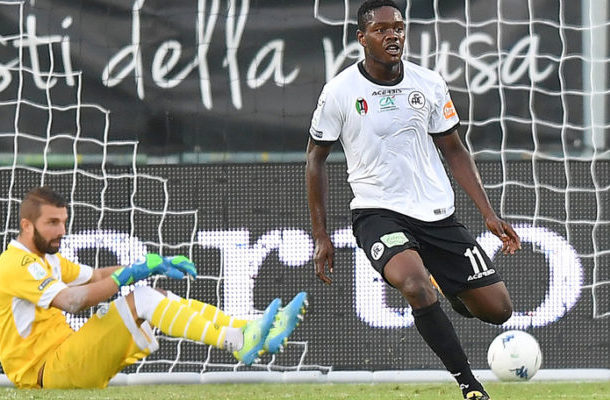 Spezia striker Emmanuel Gyasi being chased by clubs in Europe and China