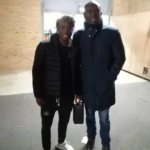 PHOTO: C.K Akonnor watches Christian Atsu play for Newcastle in FA Cup win