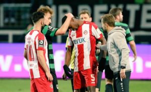 VIDEO: Ghanaian defender Leroy Kwadwo gets support from opposing fans after being racially abused