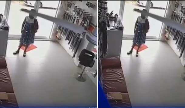 VIDEO: How ‘slay thief’ stylishly stole hair from shop in Accra