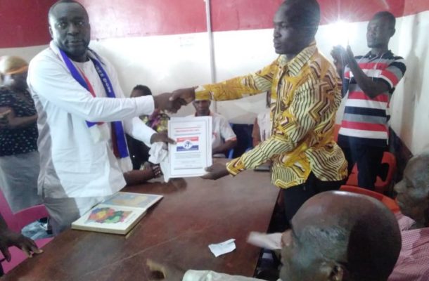 NPP Primaries: Reindolf Mark Tetteh files nomination forms to contest Ayensuano seat