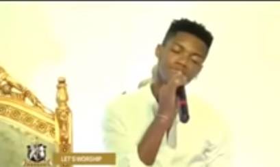 Video of KiDi singing Don Moen’s “Be Magnified” song