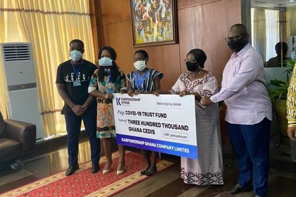 Karpowership Ghana donates 300,000 Cedis to COVID-19 National Trust Fund