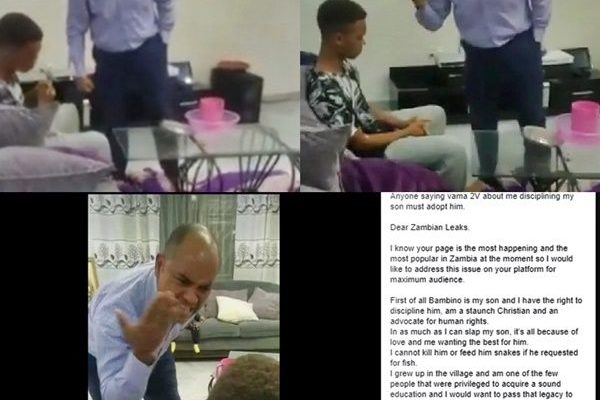 ''I've the right to discipline my son, if you think I was wrong, come and adopt him'' - Father who slapped son who failed his exams tells critics