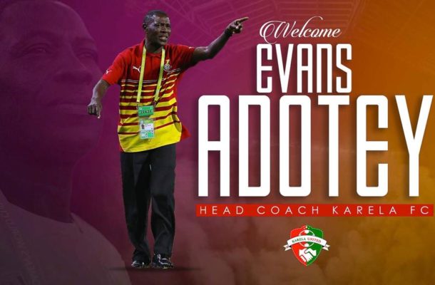 Karela United appoints Evans Adotey as new coach