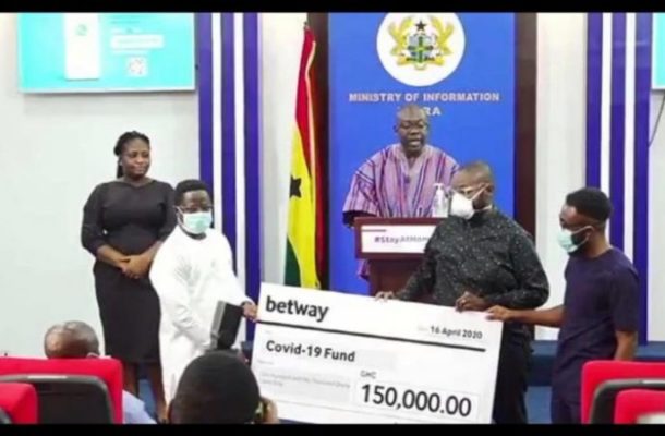 COVID-19: BetWay Ghana supports government's fight against coronavirus