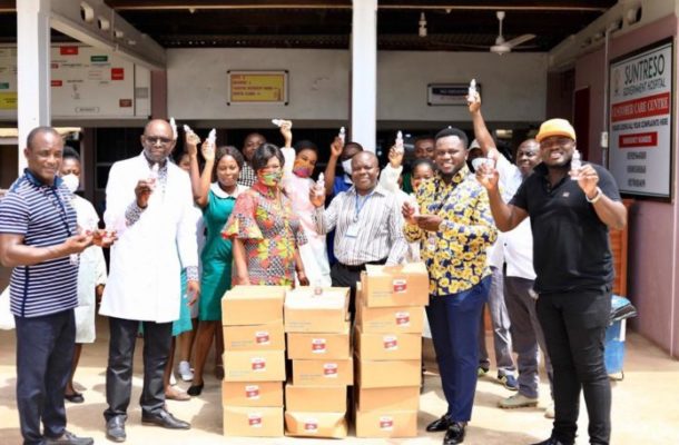 COVID-19: Kwaku Oteng donates items worth GHS800k to hospitals, orphanages