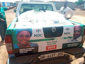 Salaga South NDC candidate donates 210 bags of sugar to constituency