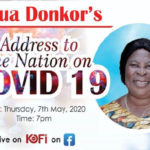 Akua Donkor to address the nation on COVID-19?