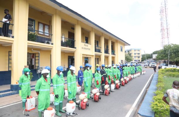 Zoomlion begins disinfection exercise of 115 police stations in the Western Region