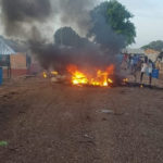 NPP youth set fire to party property in Dorma Central