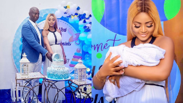 Regina Daniels and billionaire husband hold naming ceremony for their son