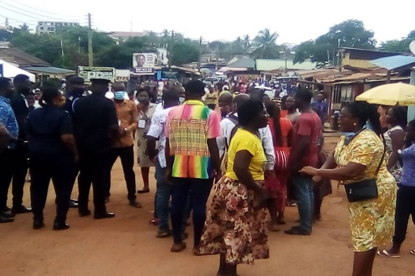 Tension at Accra Girls Institute as NPP, NDC members clash over press conference
