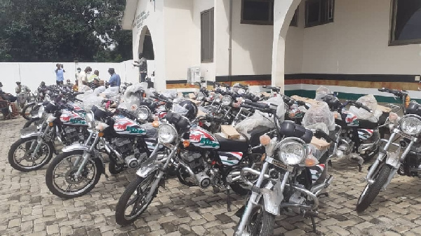 Mahama donates 36 motorbikes, 18 laptops to NDC offices in Volta Regiion