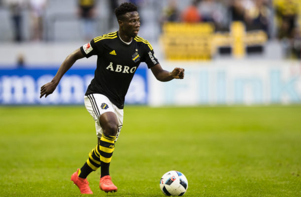 Ghana's Ebenezer Ofori injured in fierce Sweden derby