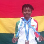 Female Weightlifter Winifred Ntumy hails government for YEA support for elite athlete