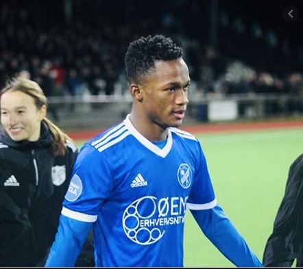 Emmanuel Toku scores a consolation goal in BK Fremad Amager's heavy loss