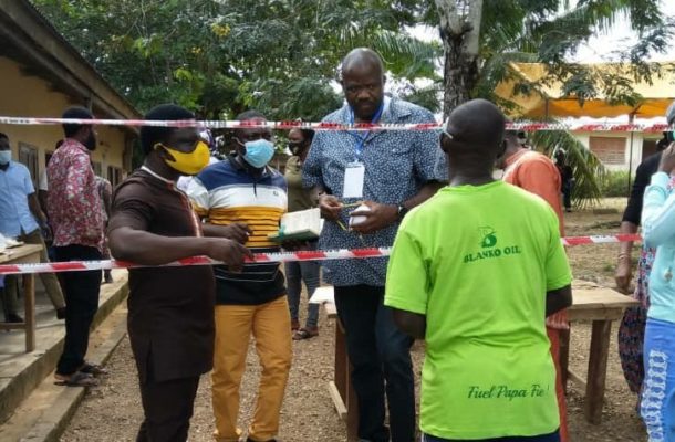 Akamba commutes to Ellembelle to supervise voter registration exercise