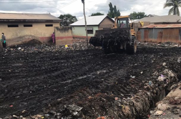 Zoomlion clears heap of refuse at Lamashegu after viral video plea 