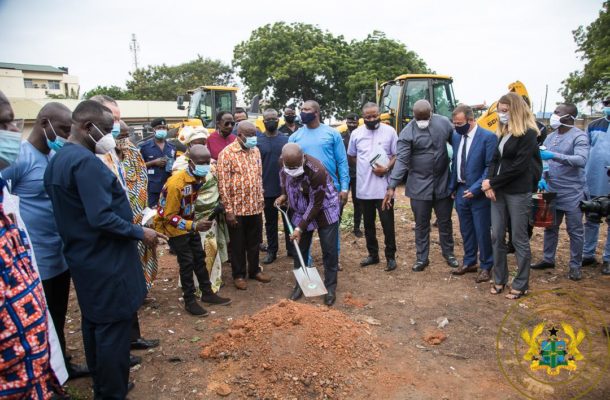 Akufo-Addo cuts sod for new 400-bed Maternity block, 101-bed Urology centre at Korle Bu