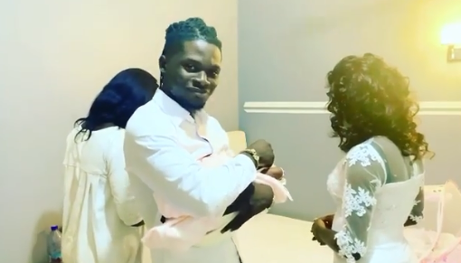 VIDEO: Kuami Eugene welcomes first child