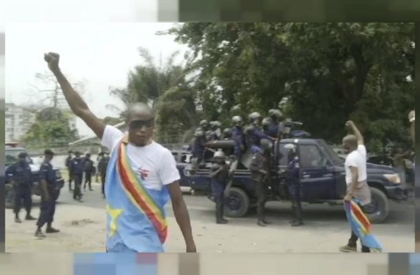 Police Clash Violently with Protesters in DRC