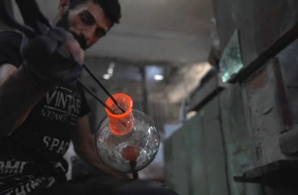 From window to jug: Lebanese recycle glass from Beirut blast