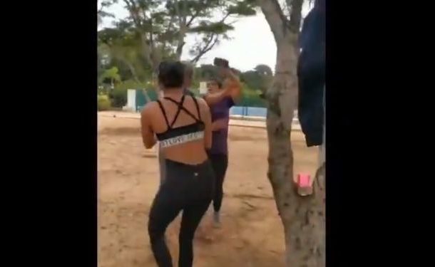 Indian Actress Samyuktha Hegde Confronted for Wearing Sports Bra in Park - Video