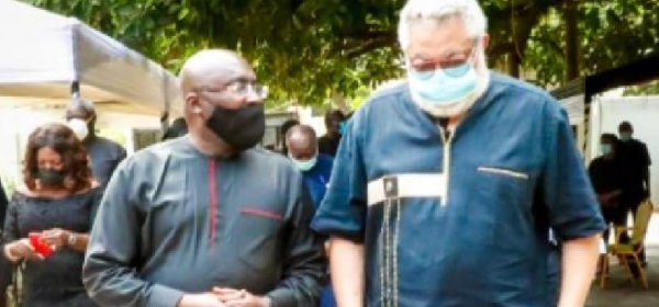 Bawumia leads govt delegation to mourn with Rawlings' family