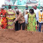 Bono Region: President Nana Akufo-Addo cuts sod for the construction of solid waste plant in Sunyani