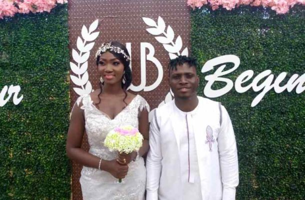 PHOTOS: Kotoko striker William Opoku Mensah marries pretty girlfriend