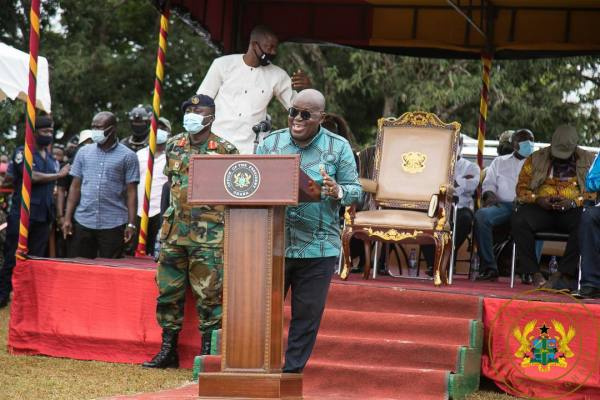 Akufo-Addo cuts sod for 83.5km railway line from Kumasi to Obuasi as part of Western Line