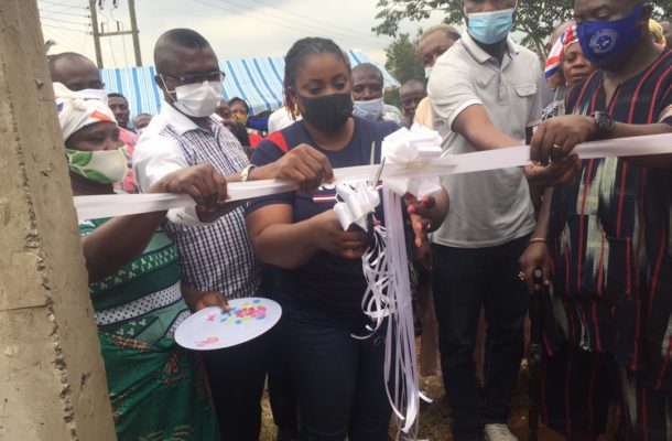 Akuapem North MP Ama Dokua commissions water projects for 3 communities